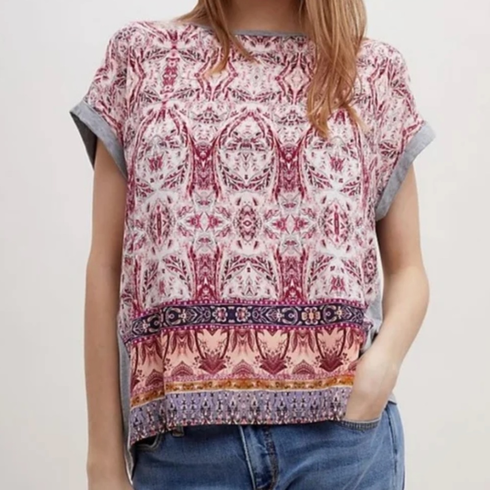 Anthropologie Rachel Silk Arabella top - 6 - EUC